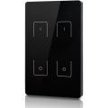 welegance z2 rf rgbw led systems touch panel dimmer muro 2 zone 503 america mexico nero