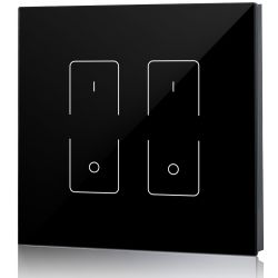 welegance z2 uk rf rgbw led systems touch panel dimmer muro 2 zone 502 europa nero