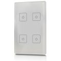 welegance z4 rf rgbw led systems touch panel dimmer muro 4 zone 503 mexico bianco