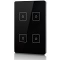 welegance z4 rf rgbw led systems touch panel dimmer muro 4 zone 503 mexico nero