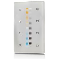 welegance tek dimm cct z4 dmx dimmer rgbw led systems touch panel muro 4 zone 503 mexico bianco en